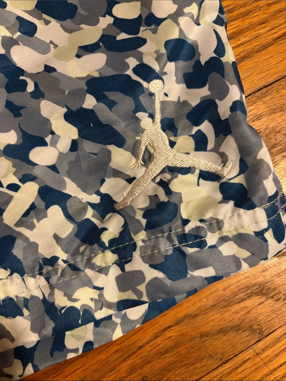 Jordan Men's Blue & White Swim Trunks